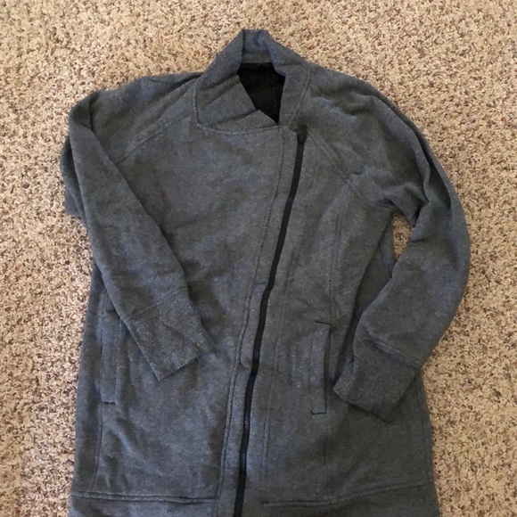 lululemon athletica Tops - Lululemon asymmetrical long zip-up sweatshirt